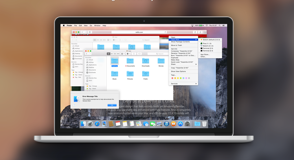 OS X Yosemite GUI for SKETCH