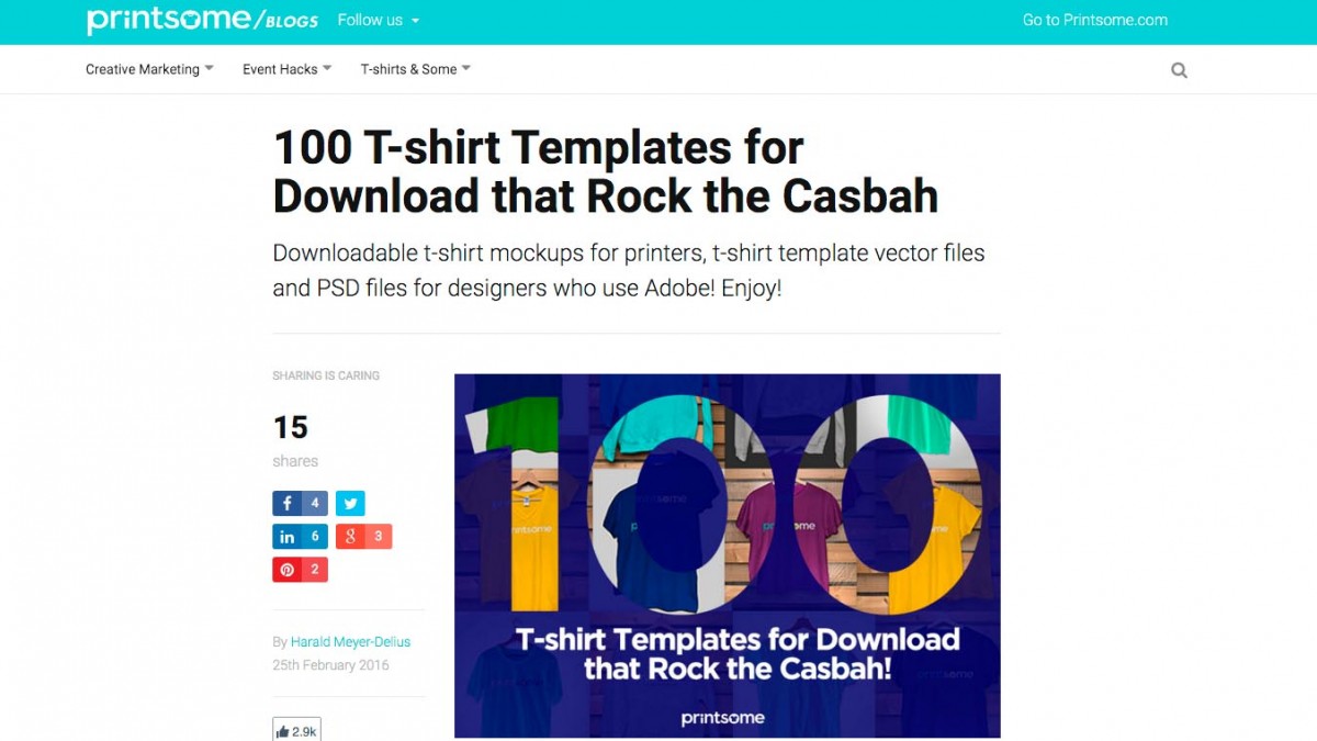 Printsome - 100 T-Shirt Mockups that rock!